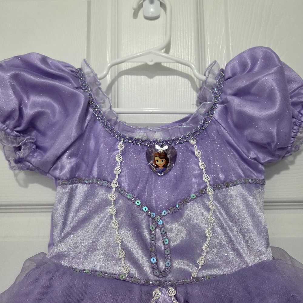Disney Store Princess Sofia The First Purple Dress Halloween Costume Set Size 3 - Picture 3 of 15